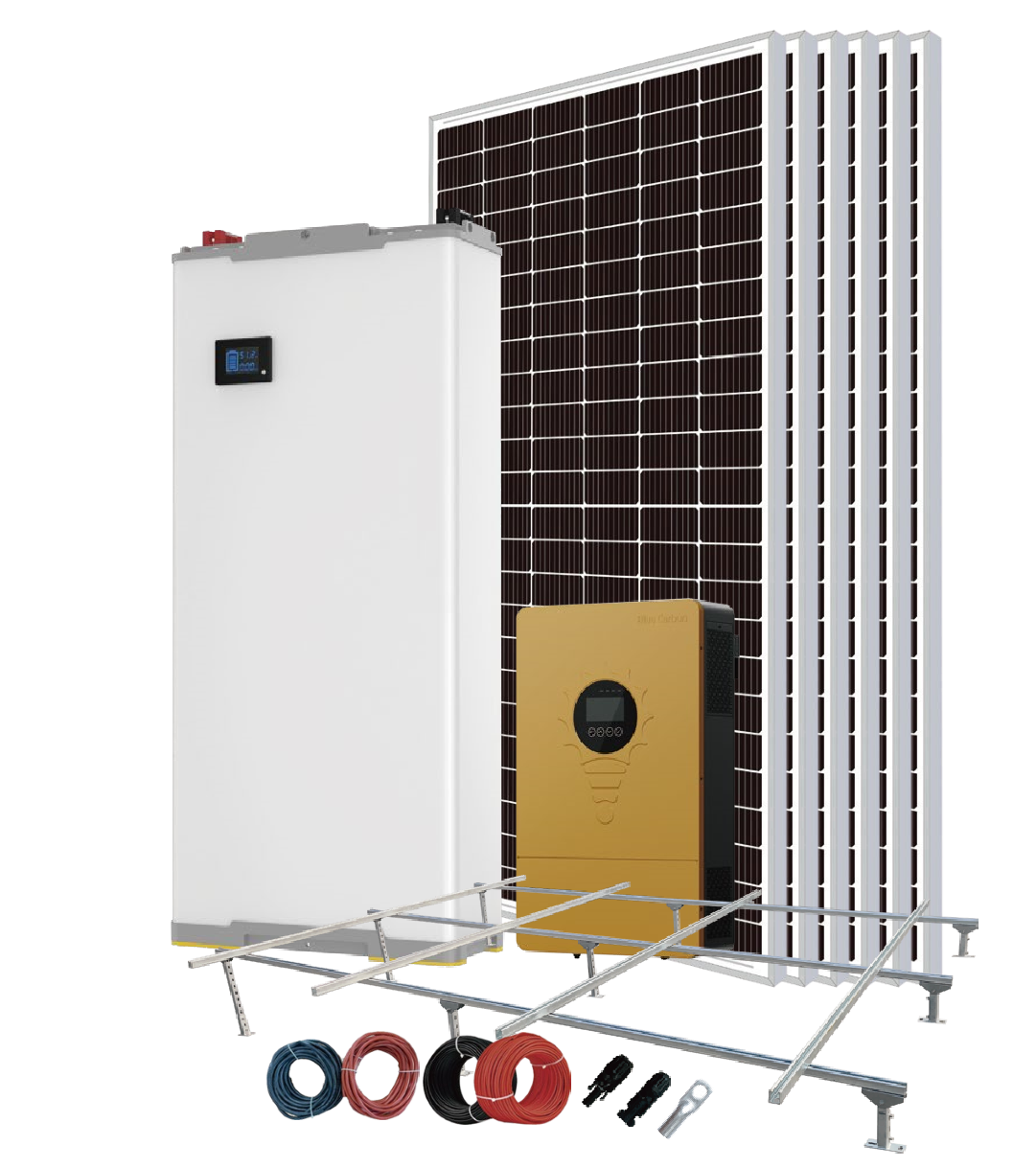 BLUE CARBON Hệ solar 3.3KWP + lưu trữ 10KWH 